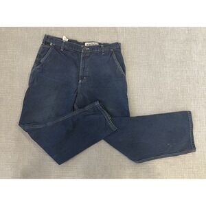 Carhartt FR CARGO Jeans Mens 36x30 Fit Blue Cat 2 NFPA 2112 Carpenter Work Pants